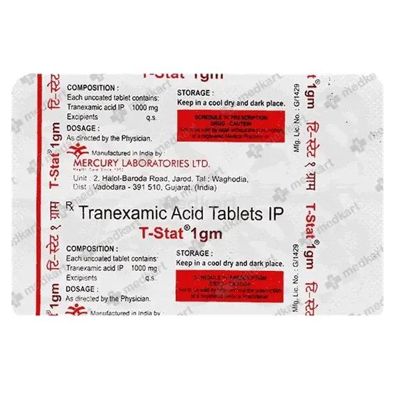 t stat 1000mg tablet 10's